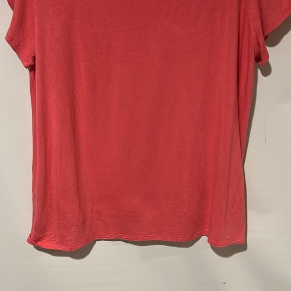 Kaileigh Coral Women's Crew Neck Short Sleeve Top Size Large/XL - Picture 4 of 7
